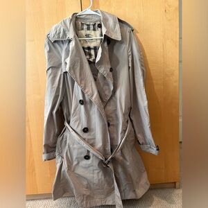 Burberry Light Gray Trench Coat